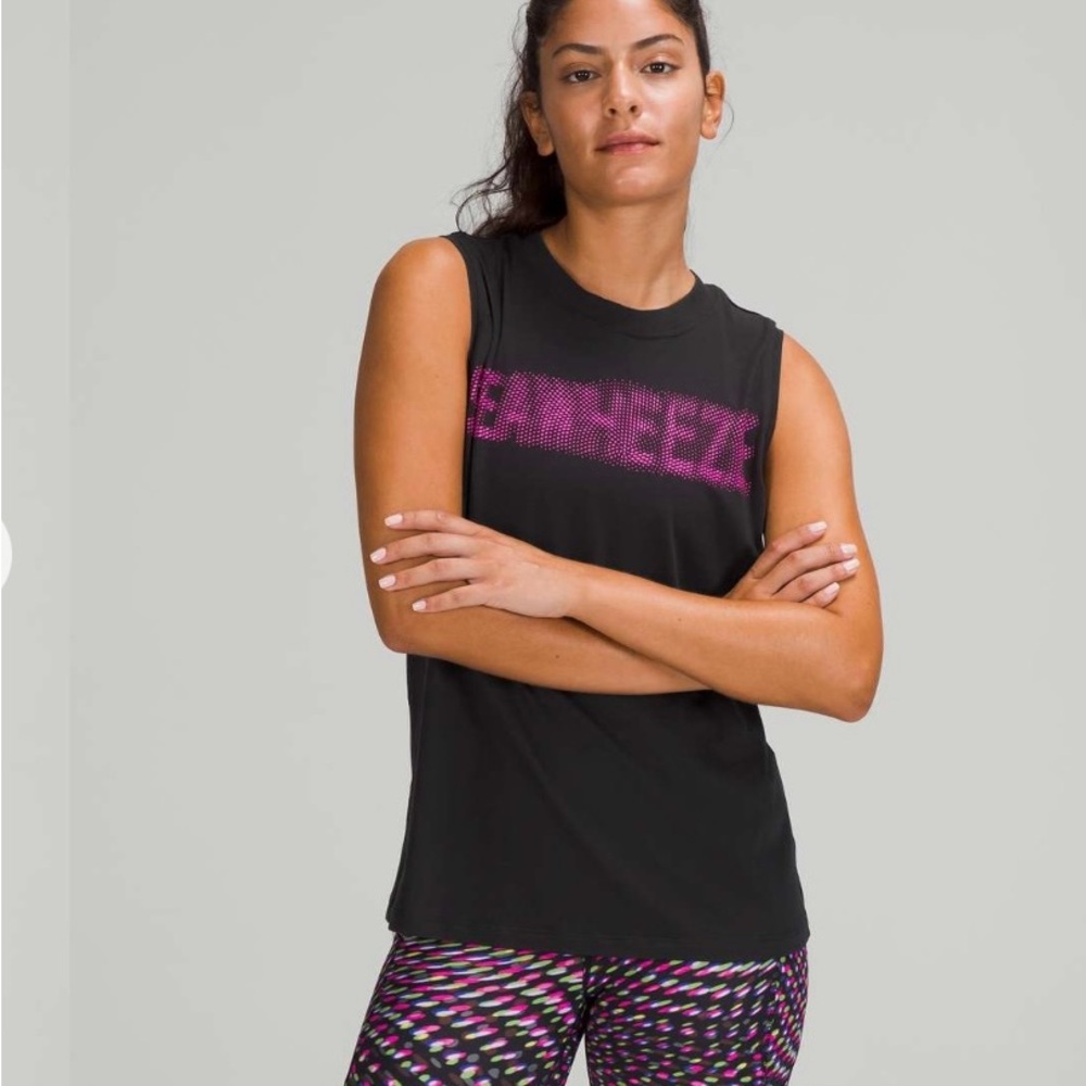 lululemon All Yours Tank Seawheeze NWT Size 4 Black
